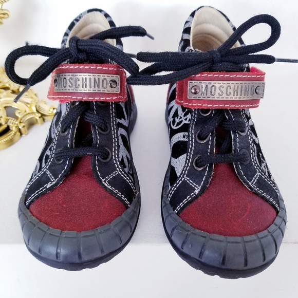 MOSCHINO Trendy Toddler Sneaker Booties - Picture 4 of 7
